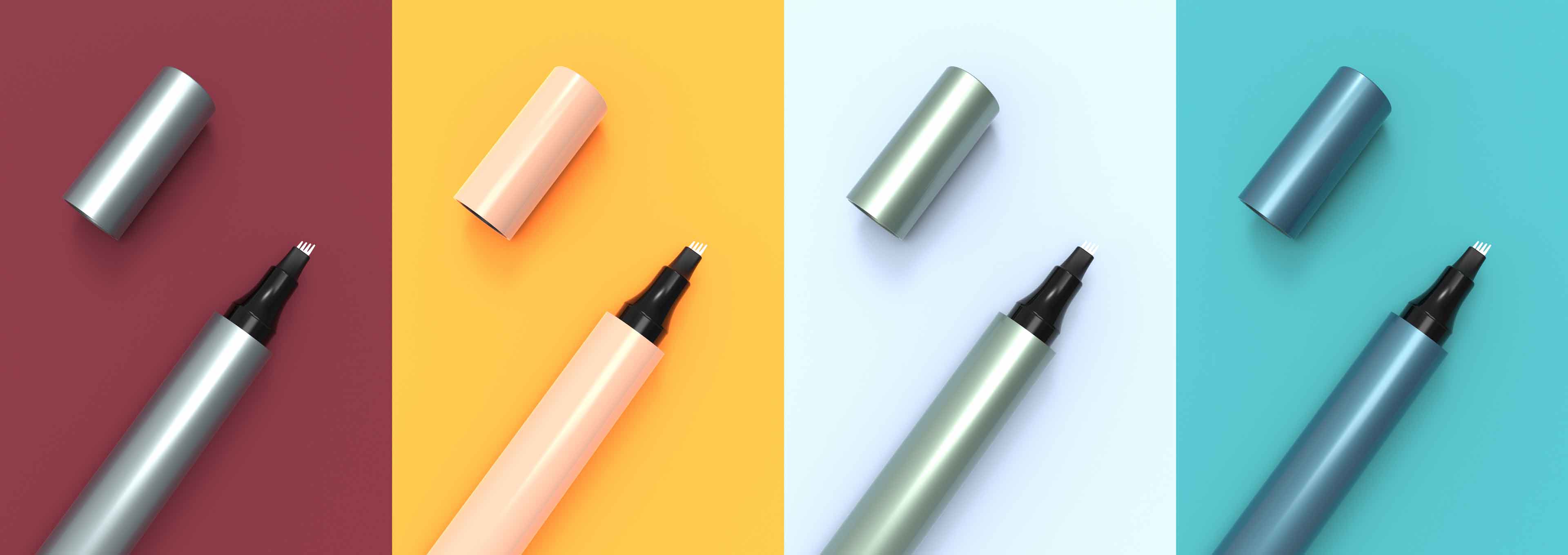 Попрощайтеся з купою інструментів для макіяжу! Цей двосторонній олівець для брів і контурна щіточка дозволяють навіть початківцям досягти природних окреслених брів.